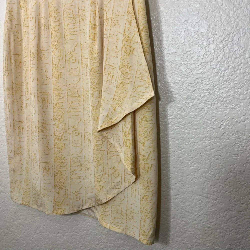 Vintage Escada Silk Wrap Skirt Printed Size M